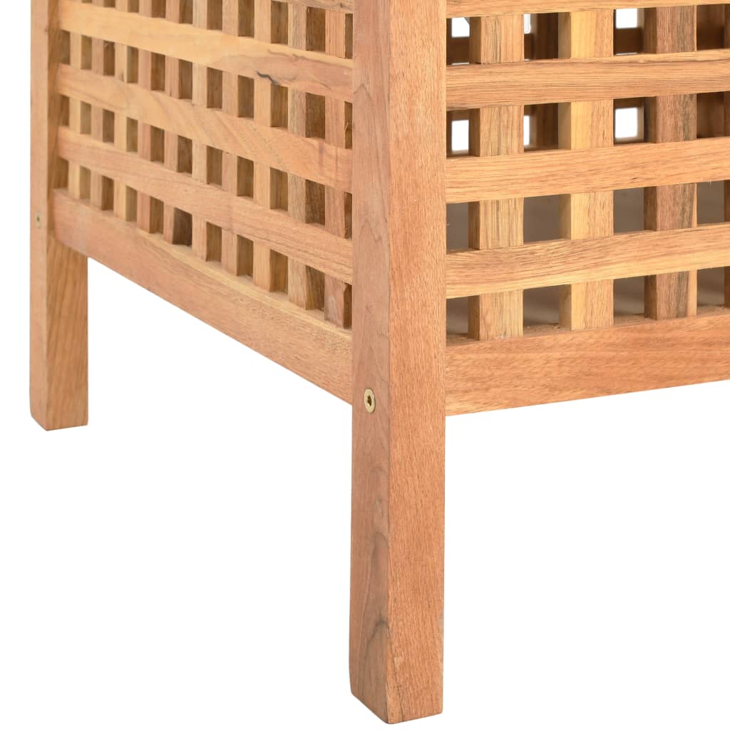 Klupa za pohranu od masivne orahovine 93 x 49 x 49 cm