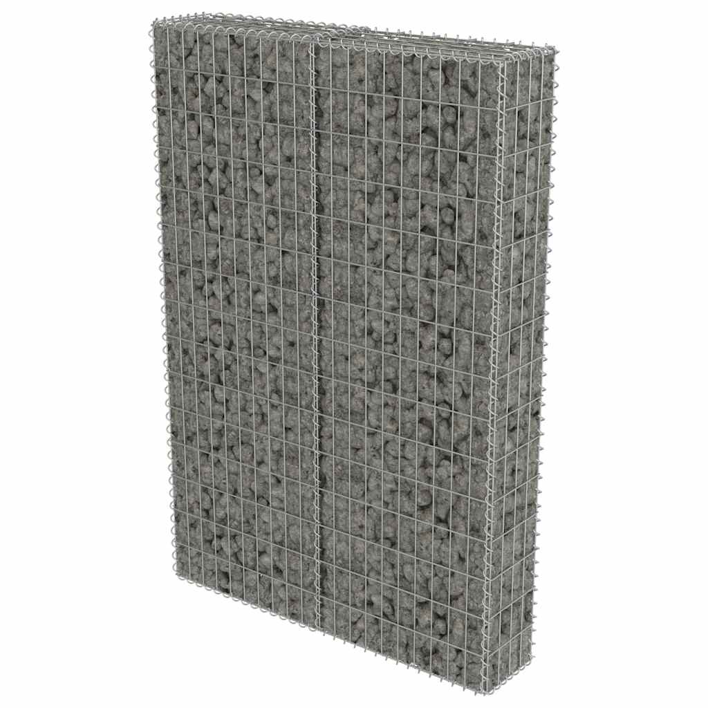 Gabionski zid s poklopcima od pocinčanog čelika 100 x 20 x 150 cm