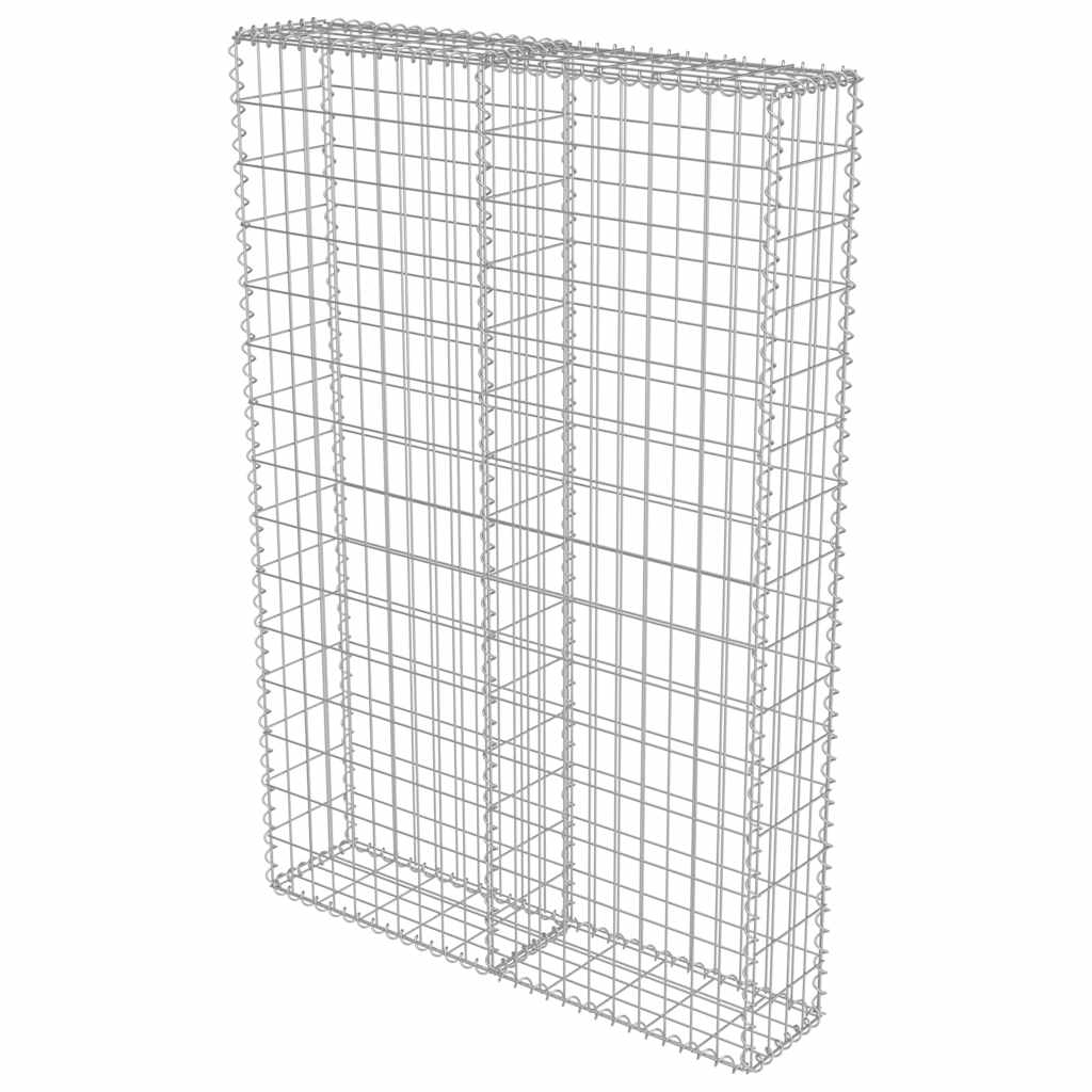 Gabionski zid s poklopcima od pocinčanog čelika 100 x 20 x 150 cm