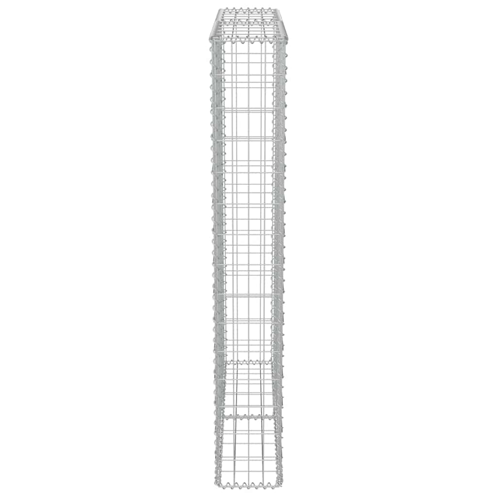 Gabionski zid s poklopcima od pocinčanog čelika 100 x 20 x 150 cm