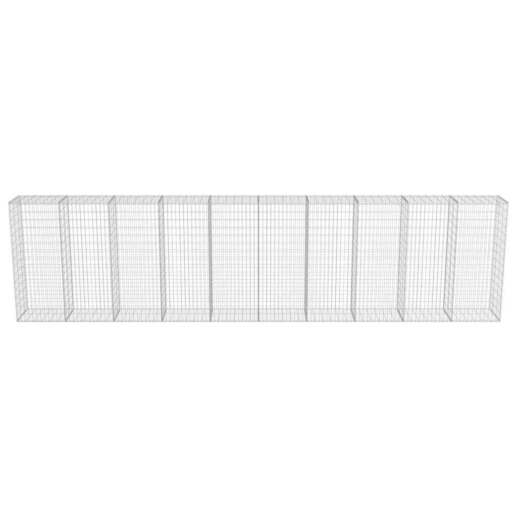 Gabionski zid s poklopcima od pocinčanog čelika 600 x 50 x 150 cm