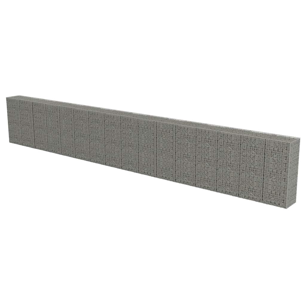 Gabionski zid s poklopcima od pocinčanog čelika 900 x 50 x 150 cm