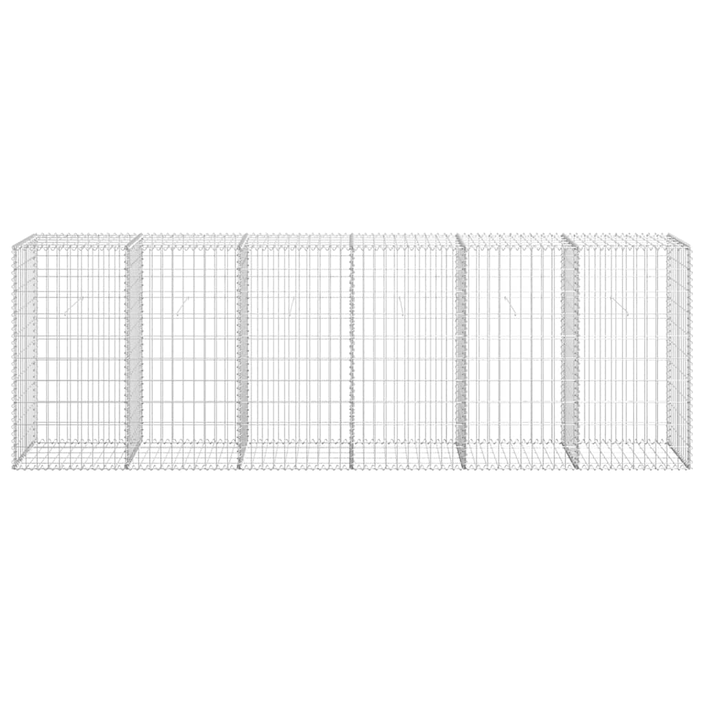 Gabionski zid s poklopcima od pocinčanog čelika 300 x 50 x 100 cm
