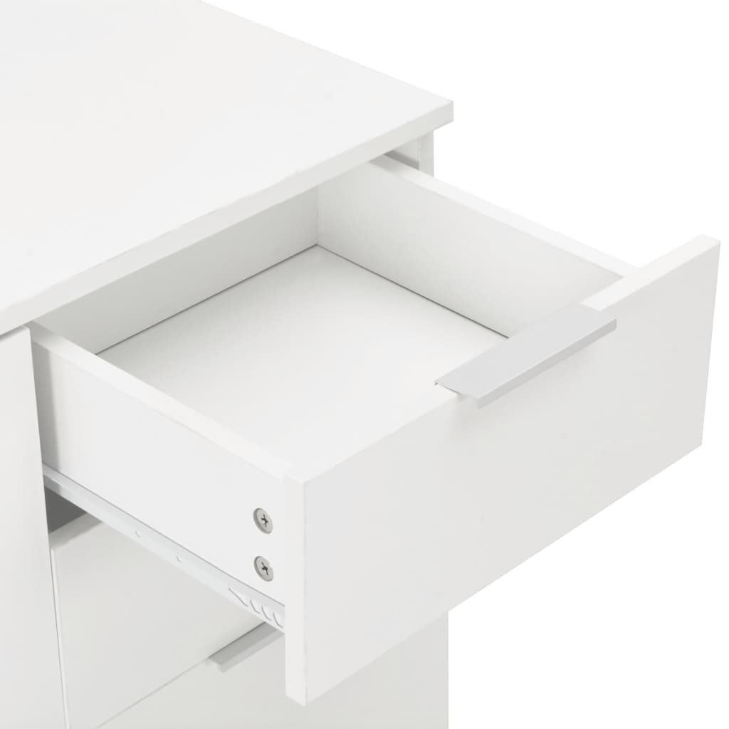 Komoda visoki sjaj bijela 71 x 35 x 80 cm od konstruiranog drva