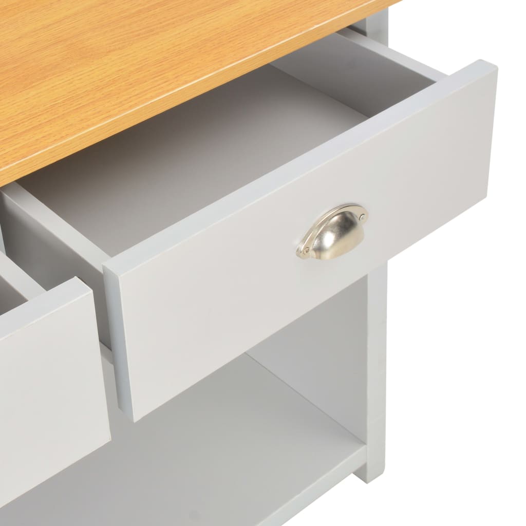 Konzolni stol sivi 97 x 35 x 76 cm