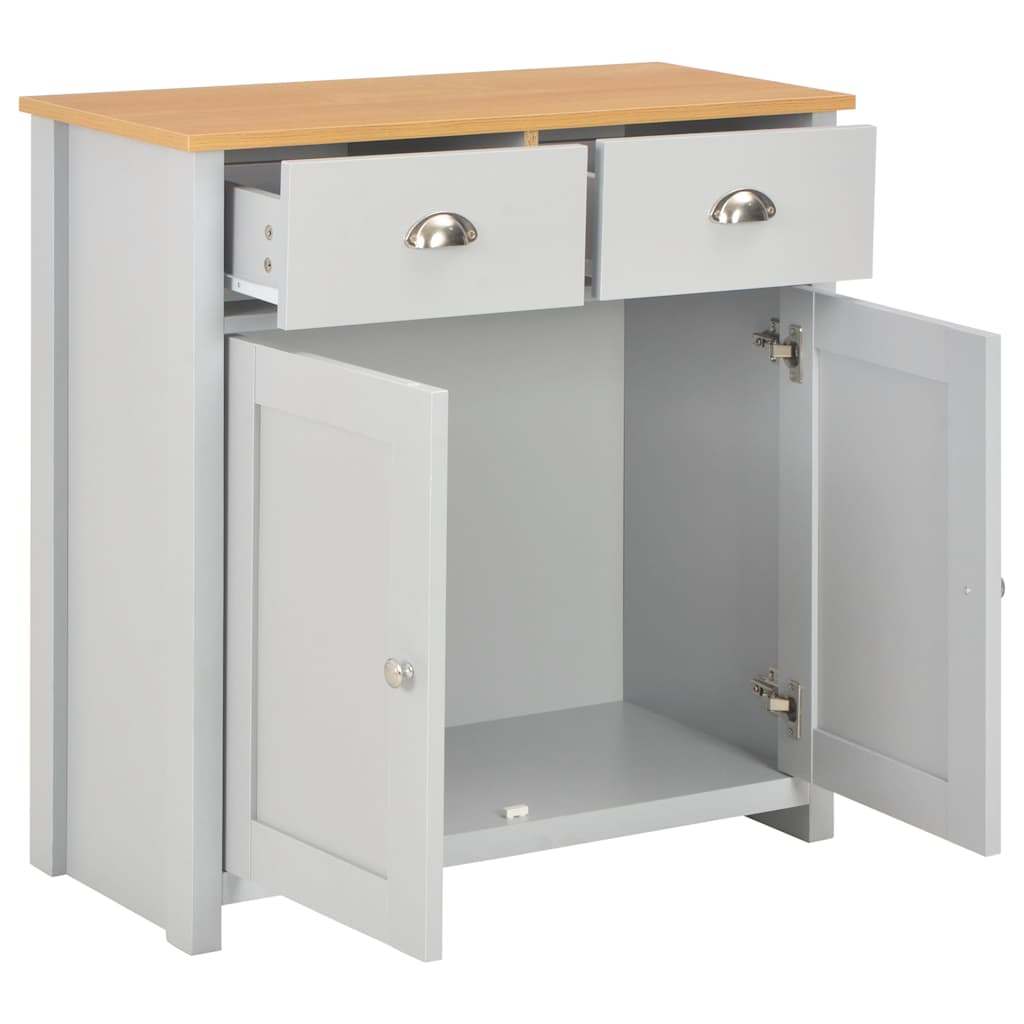 Komoda siva 79 x 35 x 81 cm