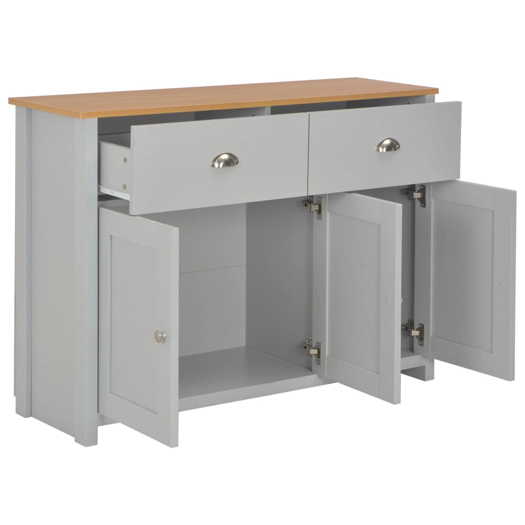 Komoda siva 112 x 35 x 81 cm