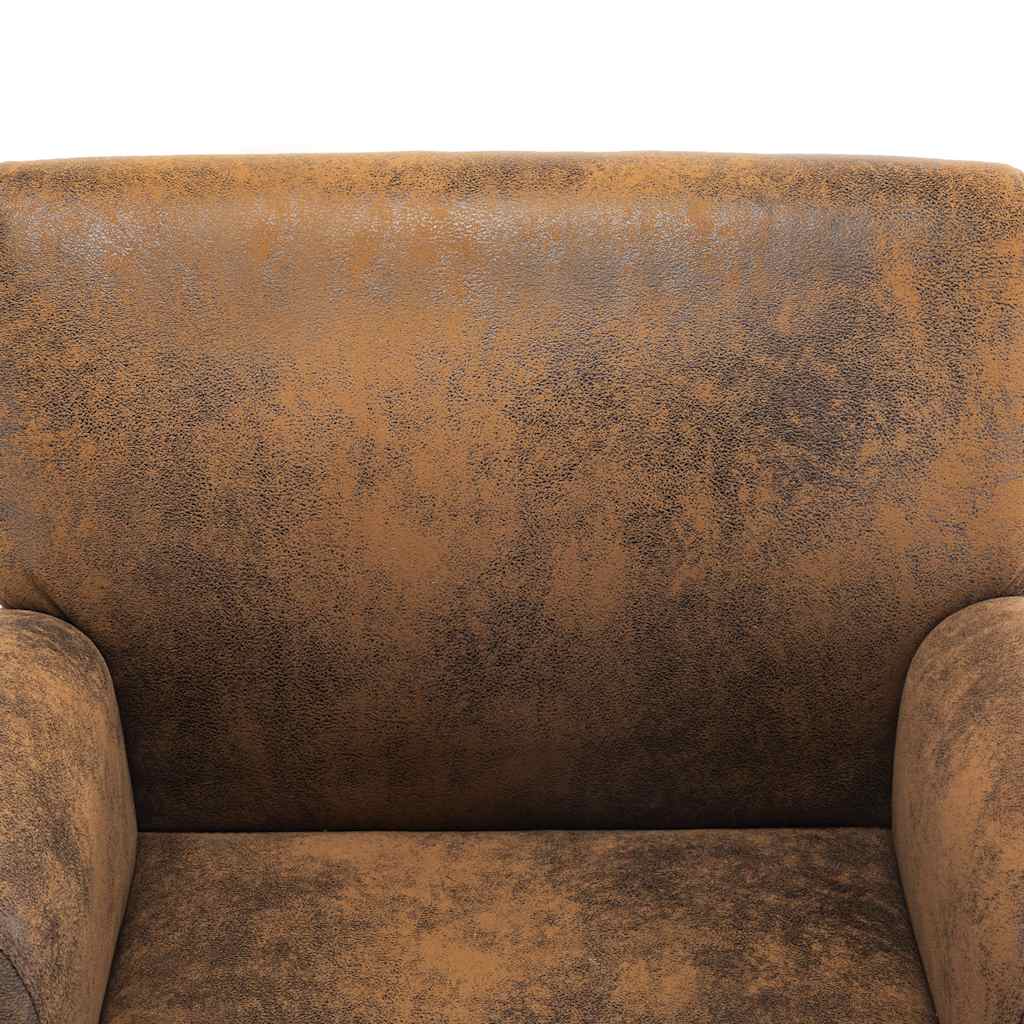 Sofa fotelja smeđa 70x69x72 cm umjetna koža brušena koža