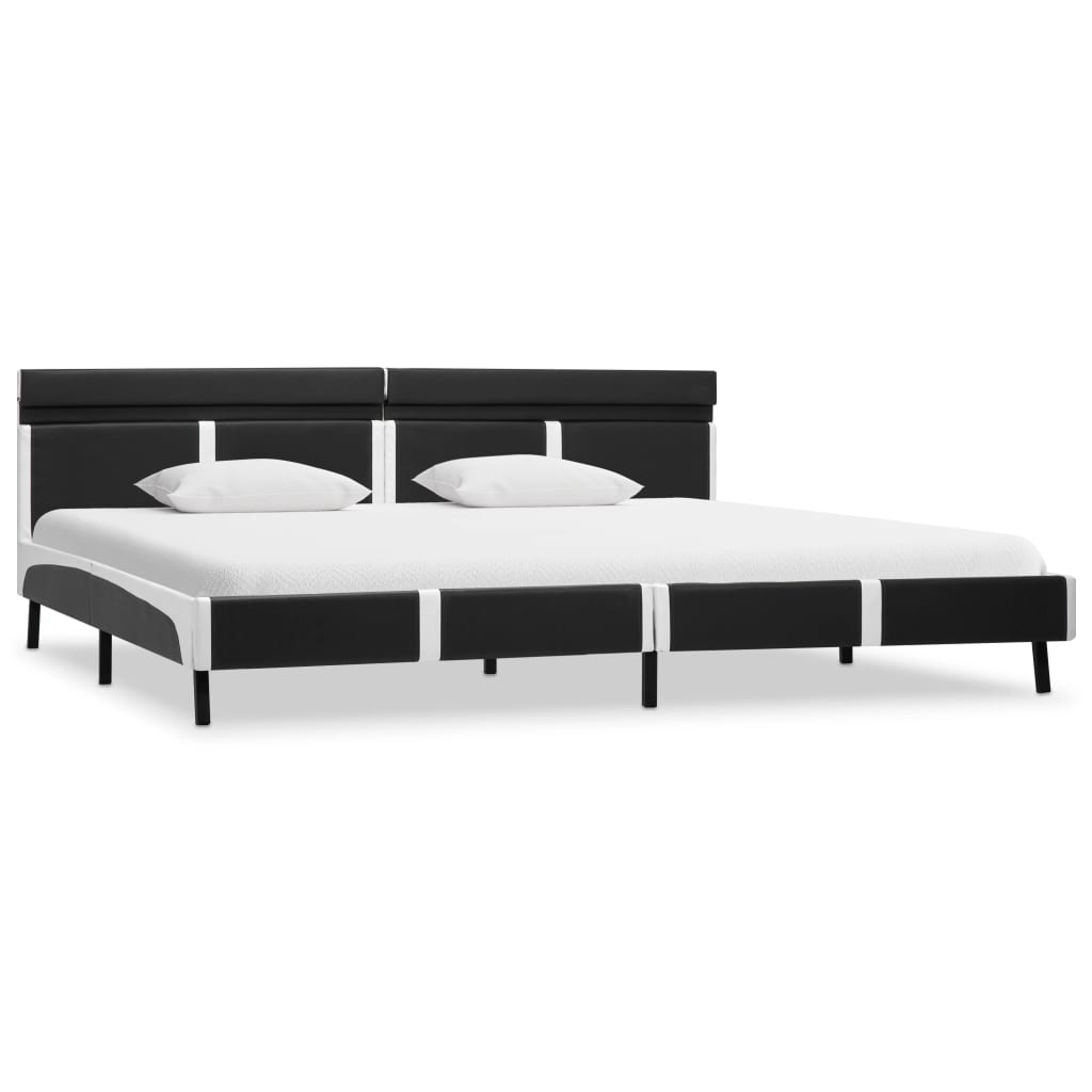 Okvir za krevet od umjetne kože s LED svjetlom sivi 180x200 cm