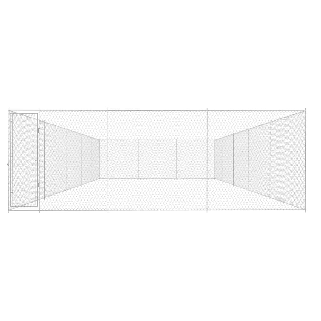 Vanjska kućica za pse od pocinčanog čelika 950x570x185 cm