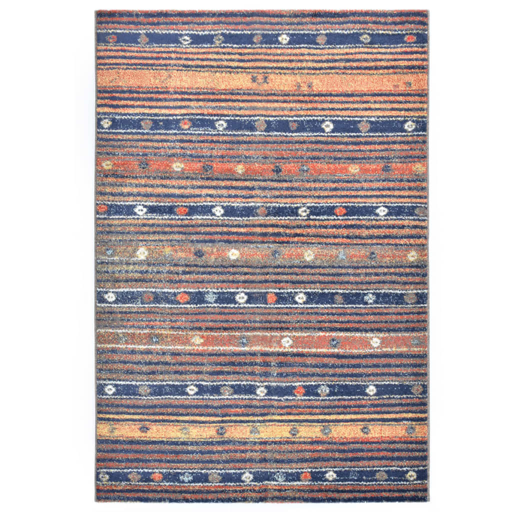 Tepih plavo-narančasti 160 x 230 cm PP