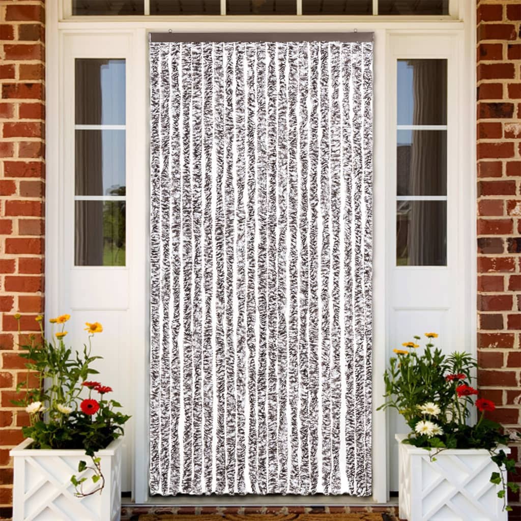 Zastor protiv insekata smeđi-bež 90 x 220 cm šenil