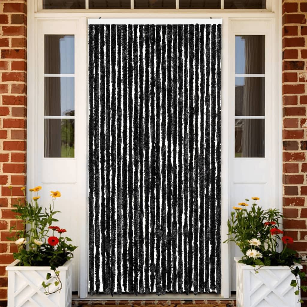 Zastor protiv insekata antracit 100 x 220 cm šenil