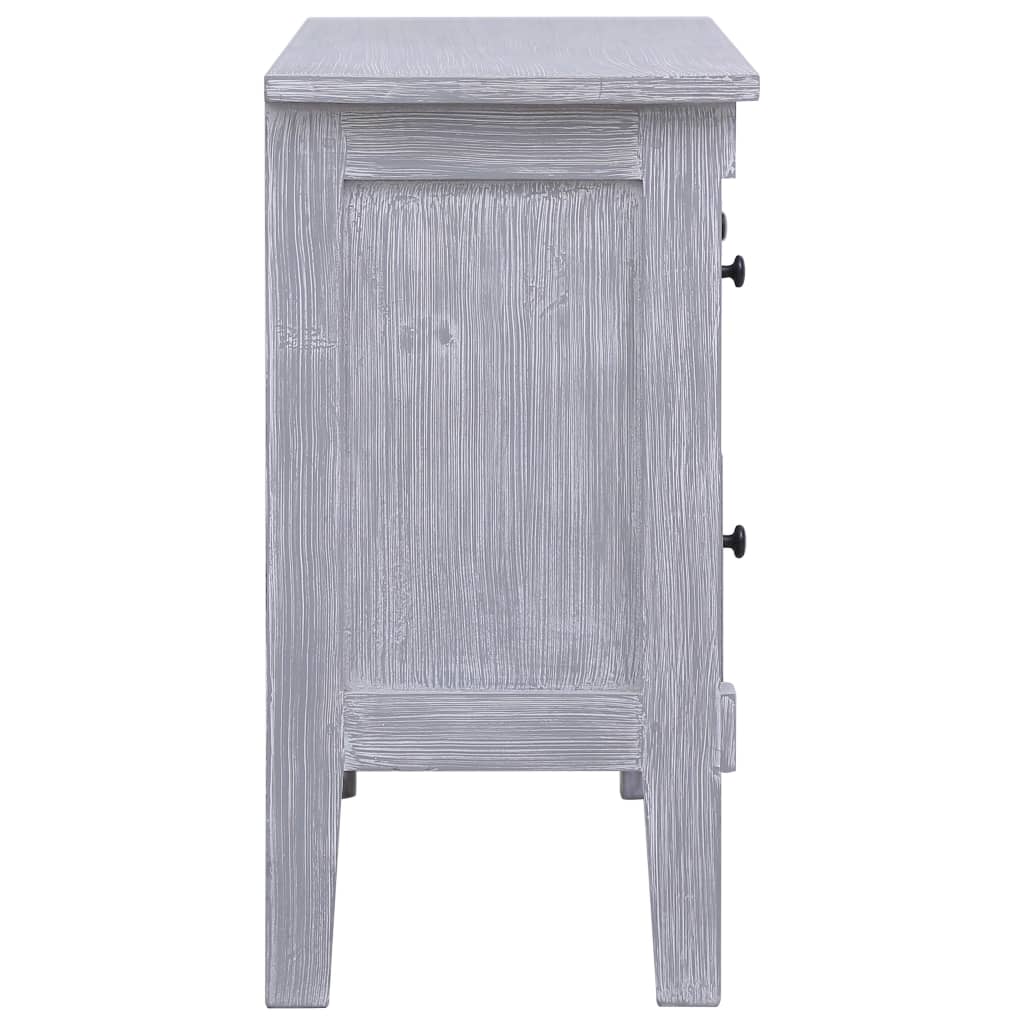 Komoda s 2 ladice 90 x 30 x 60 cm od masivnog drva mahagonija