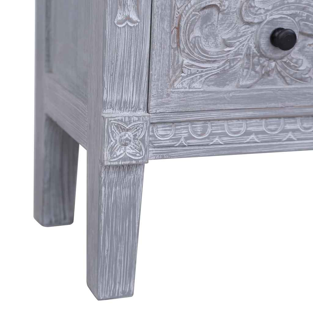 Komoda s 2 ladice 90 x 30 x 60 cm od masivnog drva mahagonija