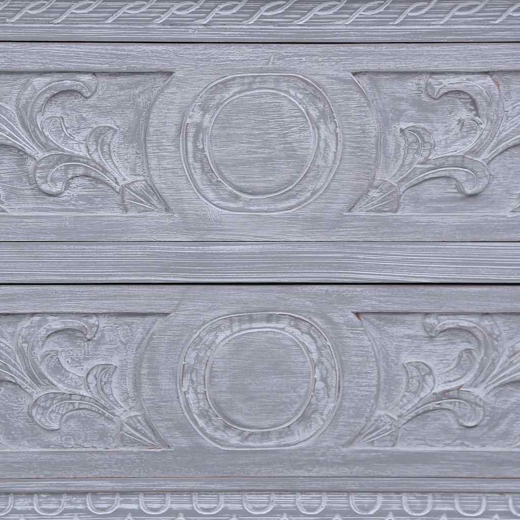 Komoda s 2 ladice 90 x 30 x 60 cm od masivnog drva mahagonija