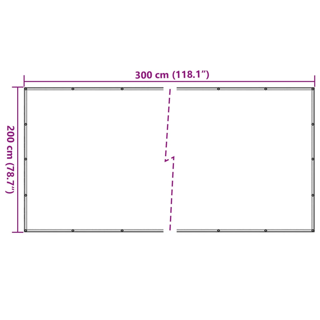 Mreža za prikolicu HDPE 2 x 3 m crna