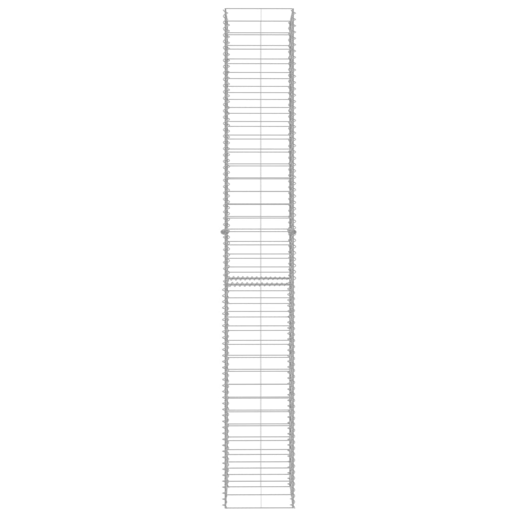 Gabionske košare 3 kom od pocinčanog čelika 25 x 25 x 197 cm