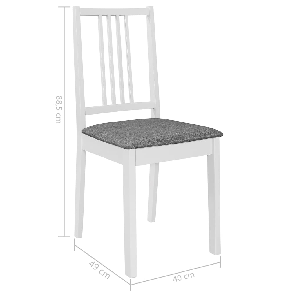 5-dijelni blagovaonski set od MDF-a bijeli