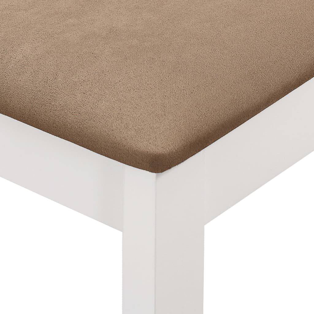 5-dijelni blagovaonski set od MDF-a bijeli