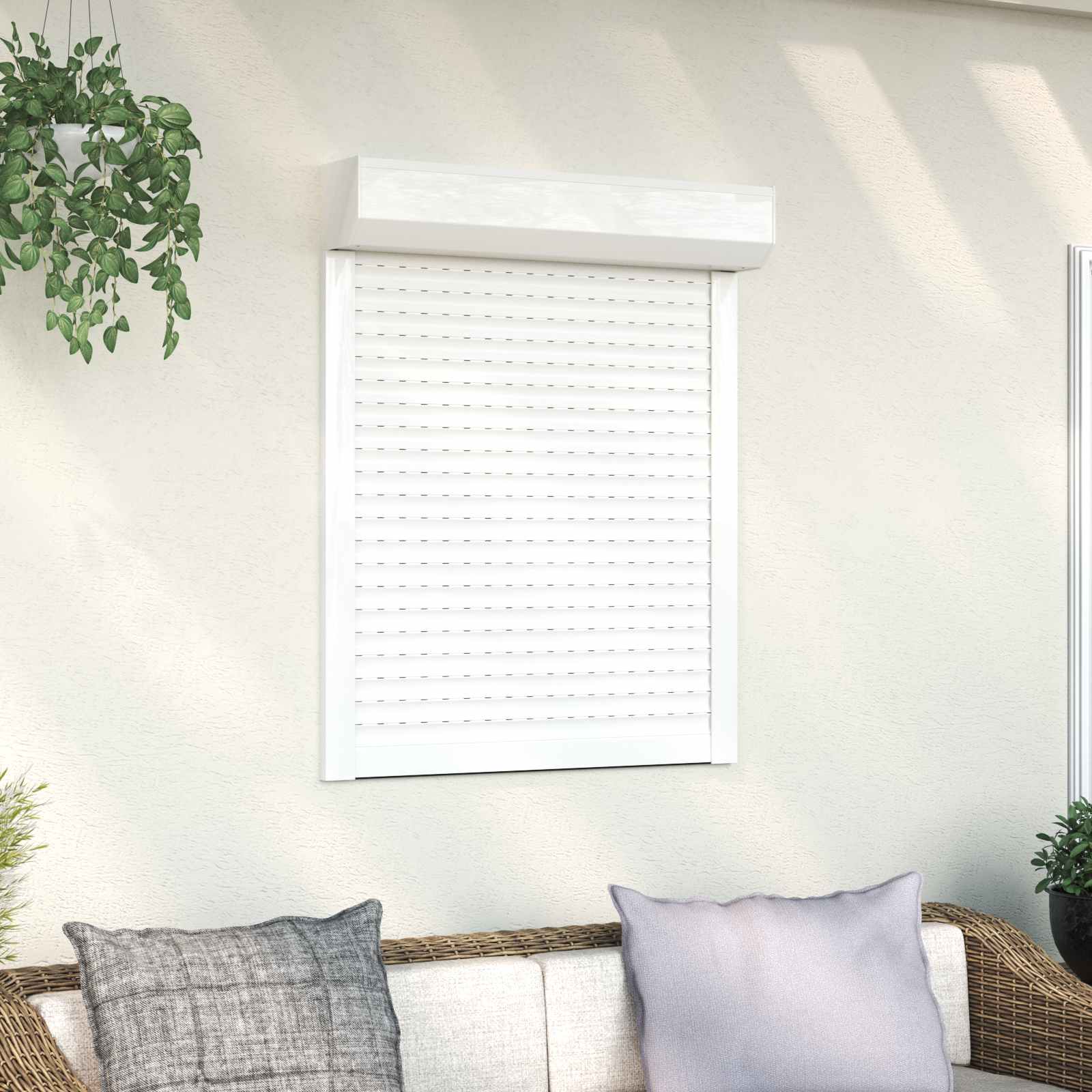 Roletna Bijeli 80 x 100 cm Aluminij i poliuretan