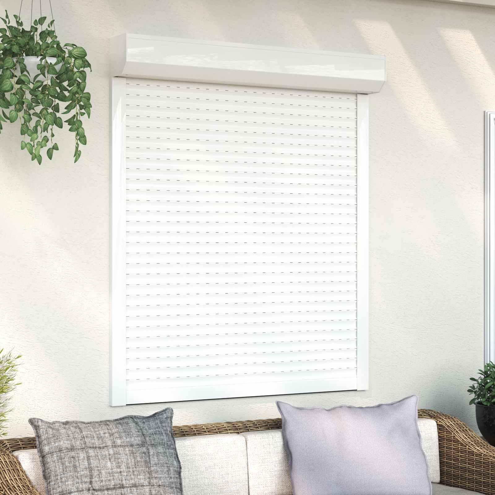 Roletna Bijeli 110 x 130 cm Aluminij i poliuretan