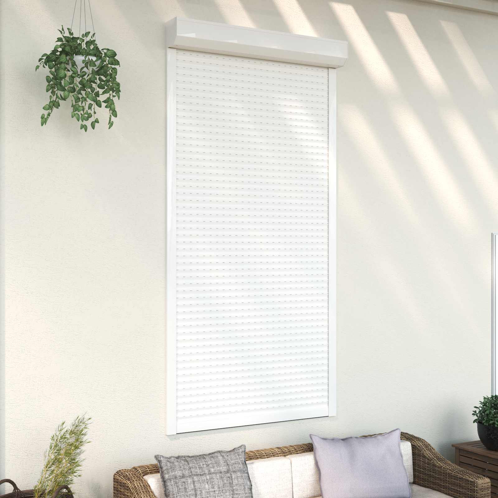 Roletna Bijeli 110 x 220 cm Aluminij i poliuretan
