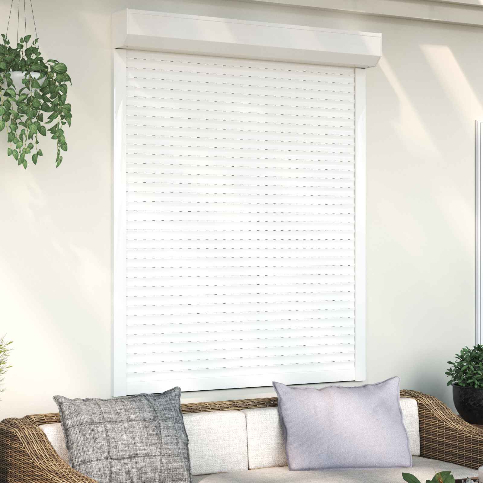 Roletna Bijeli 120 x 150 cm Aluminij i poliuretan