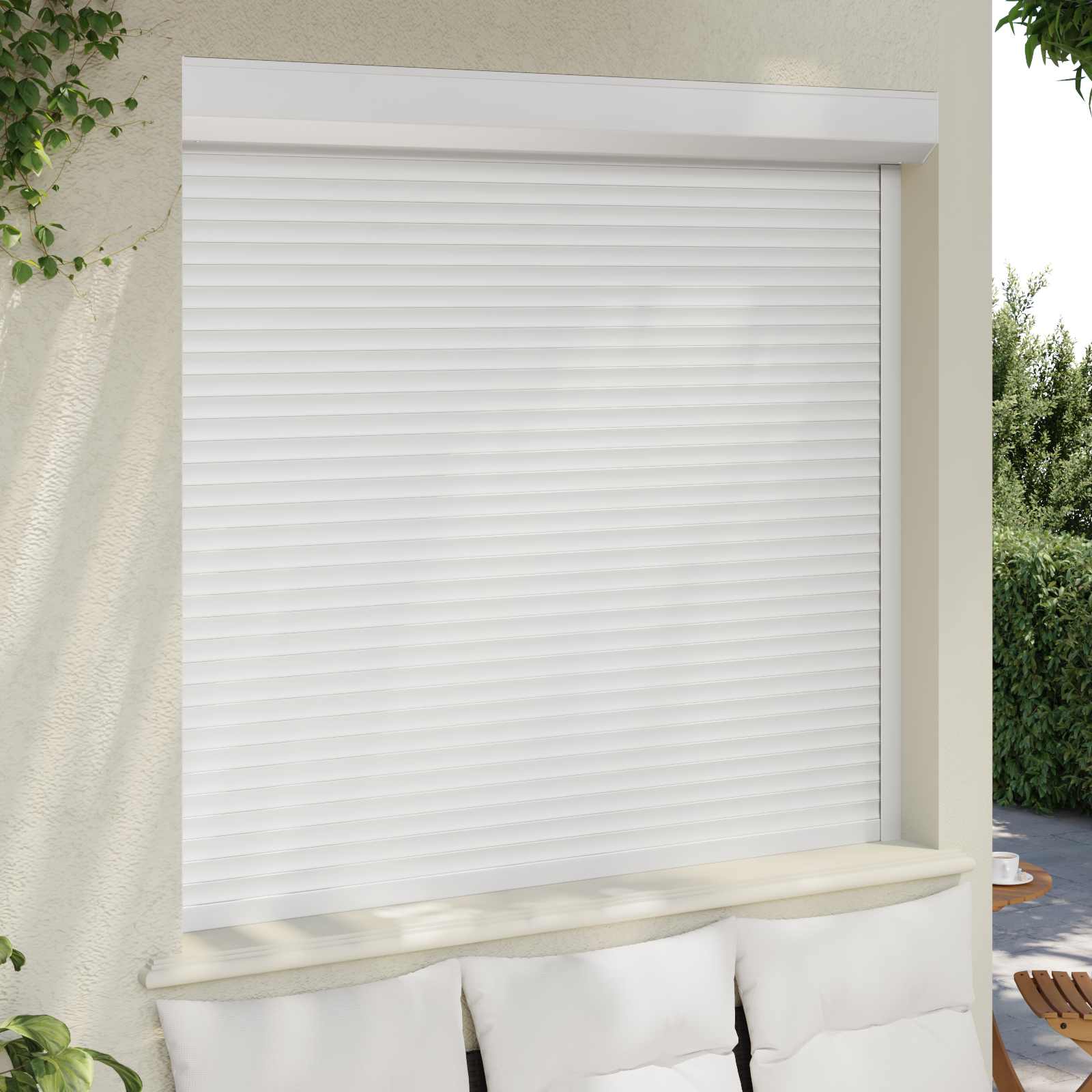 Roletna Bijeli 160 x 150 cm Aluminij i poliuretan