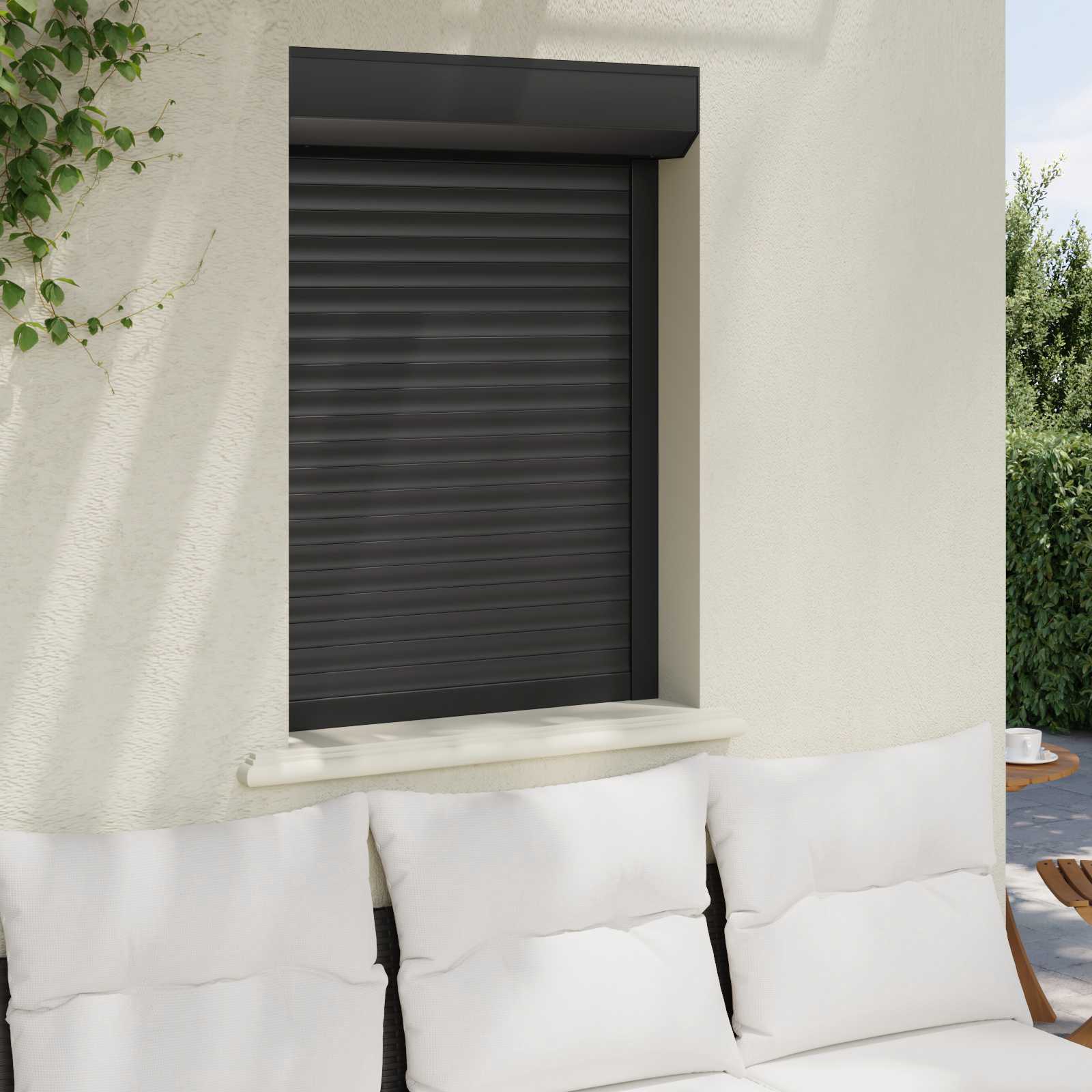 Roletna Antracit 70 x 100 cm Aluminij i poliuretan