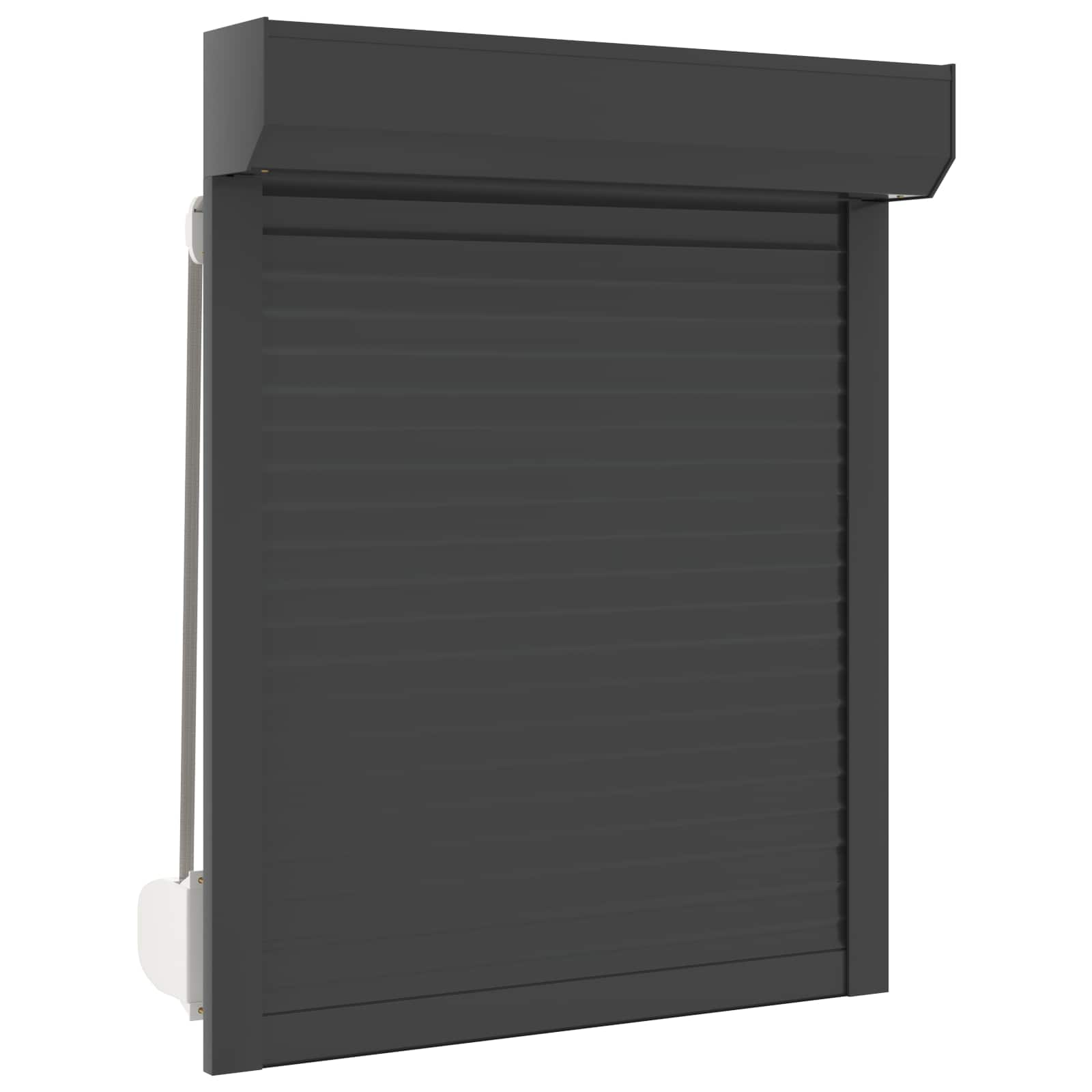 Roletna Antracit 80 x 100 cm Aluminij i poliuretan