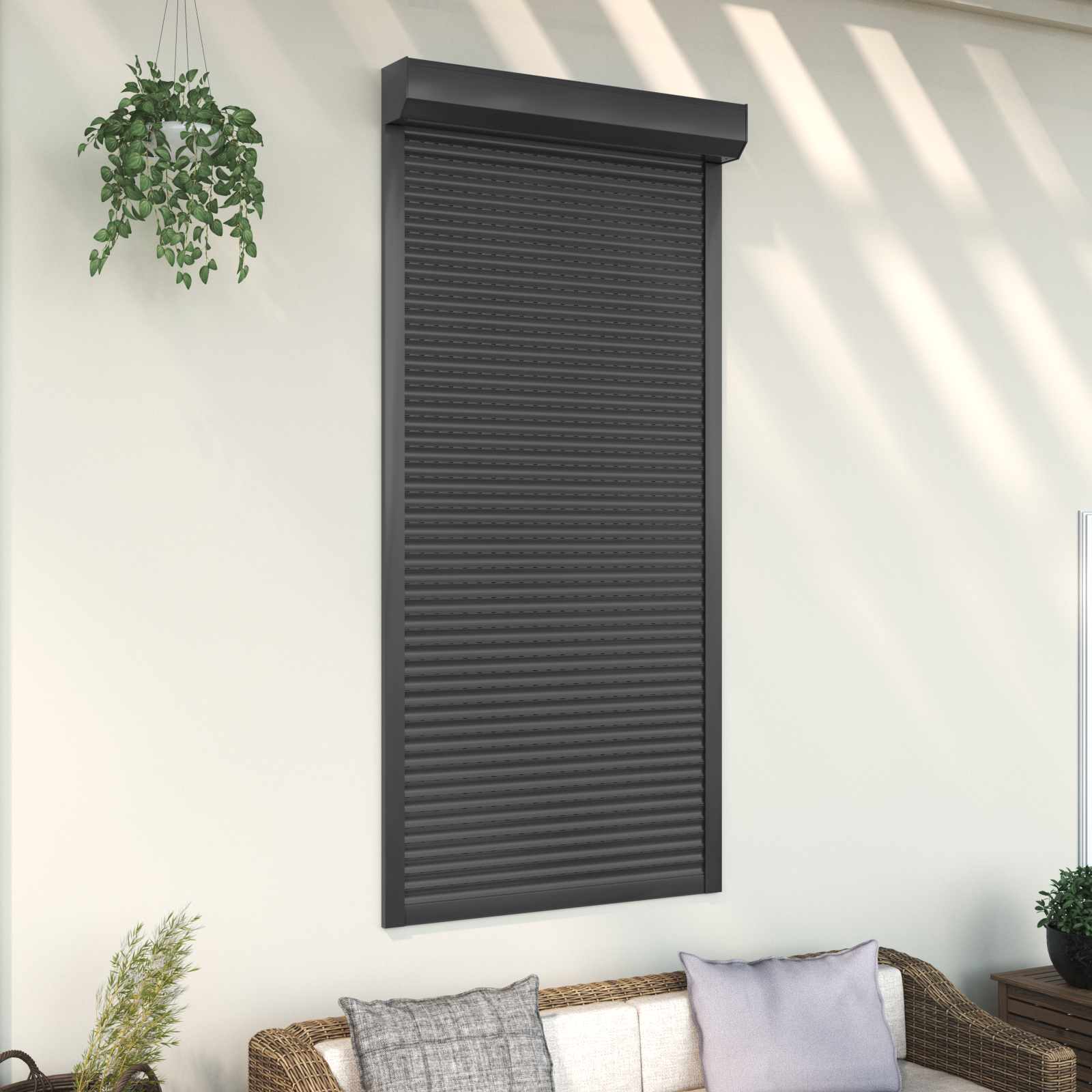 Roletna Antracit 100 x 210 cm Aluminij i poliuretan
