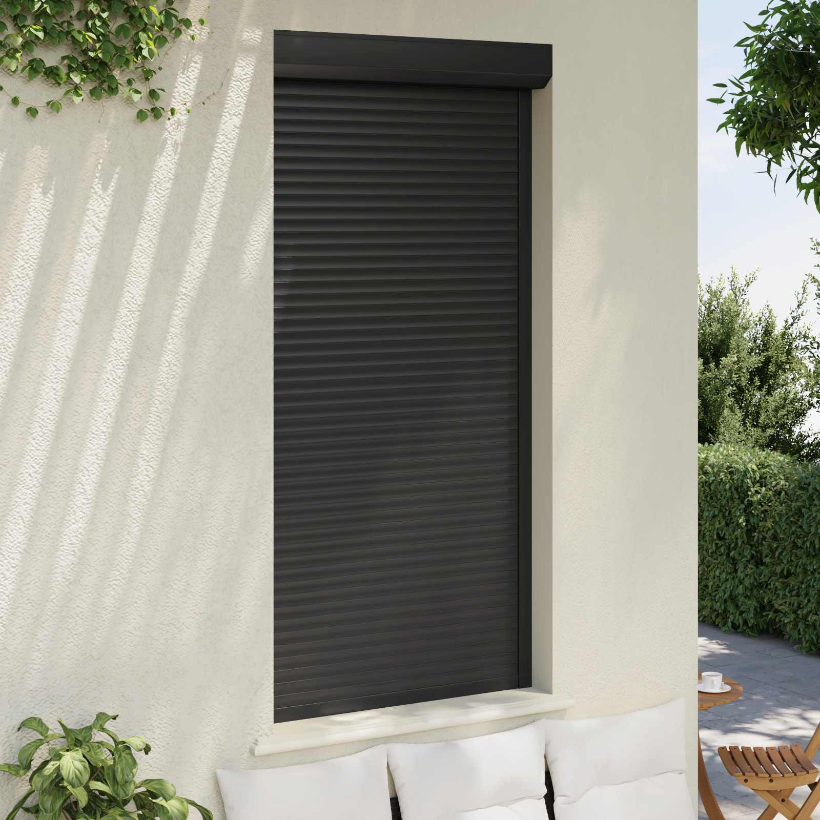 Roletna Antracit 100 x 210 cm Aluminij i poliuretan