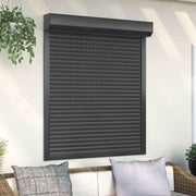 Roletna Antracit 110 x 130 cm Aluminij i poliuretan