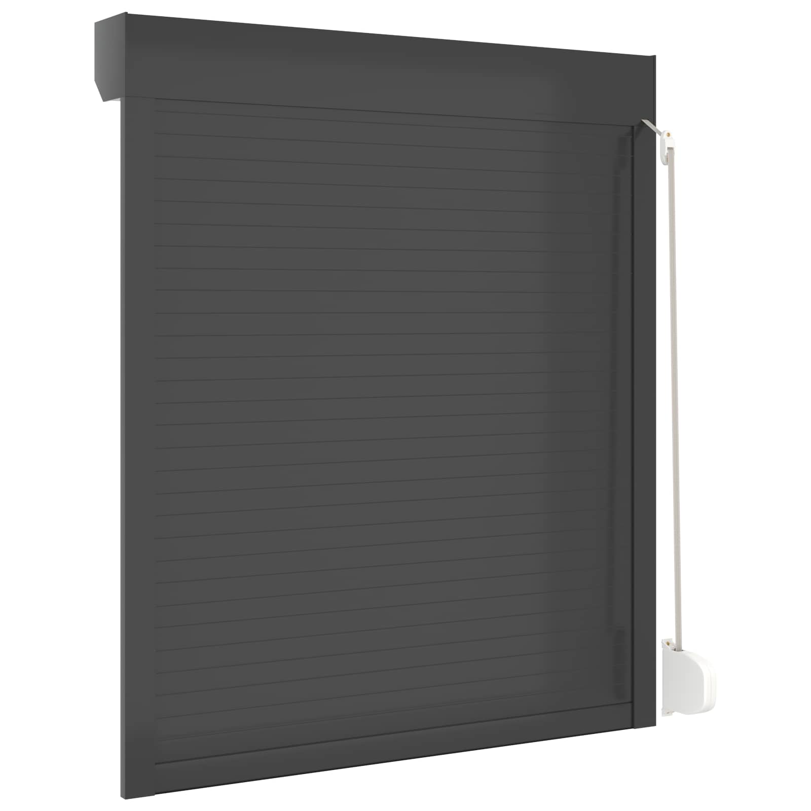 Roletna Antracit 110 x 130 cm Aluminij i poliuretan