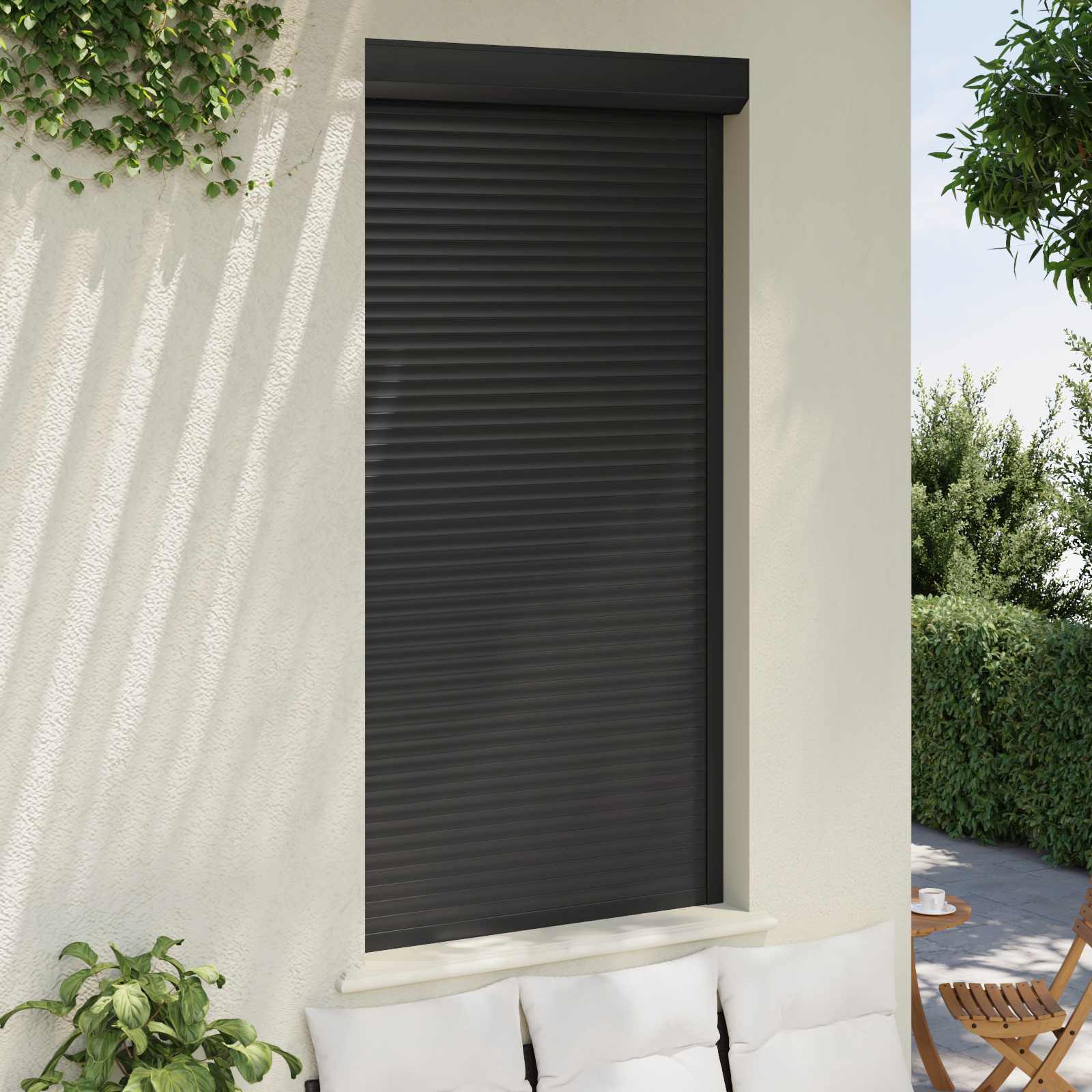 Roletna Antracit 110 x 220 cm Aluminij i poliuretan