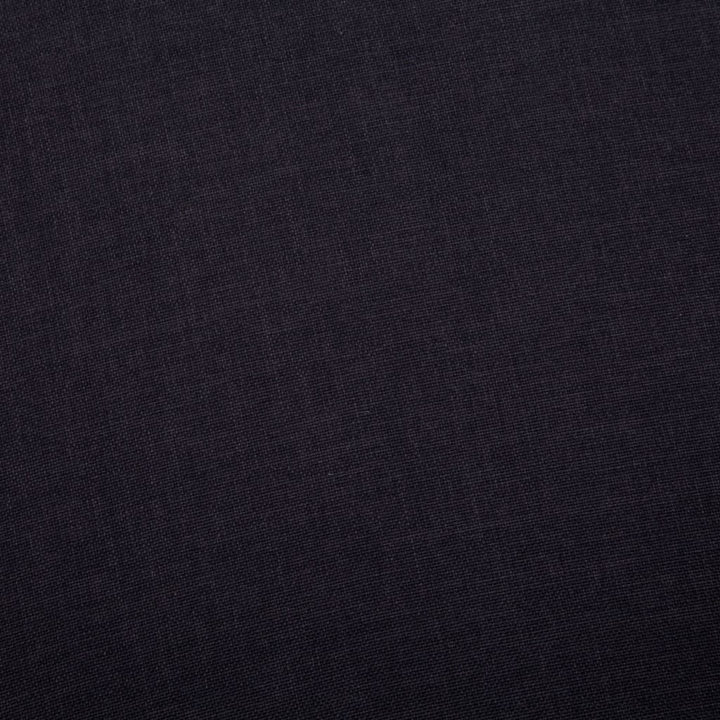 2-dijelni set sofa od tkanine crni