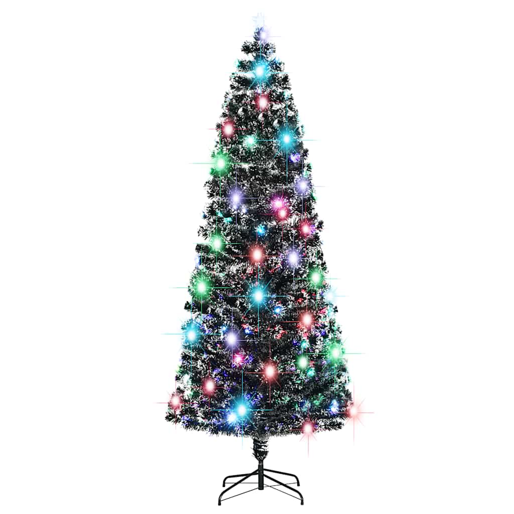 Osvijetljeno božićno drvce sa stalkom i LED 240 cm optička vlakna