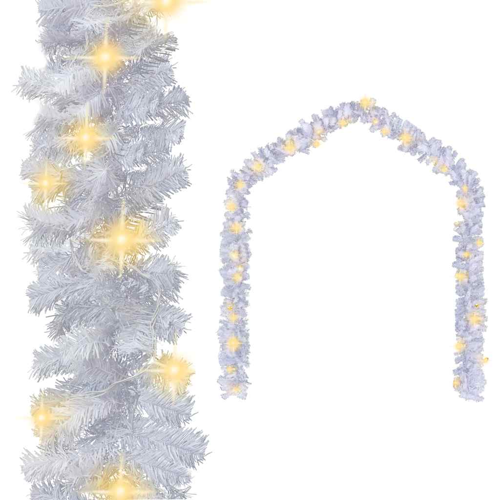 Božićna girlanda s LED svjetlima bijela 10 m