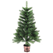 Umjetno božićno drvce s realističnim iglicama 90 cm zeleno
