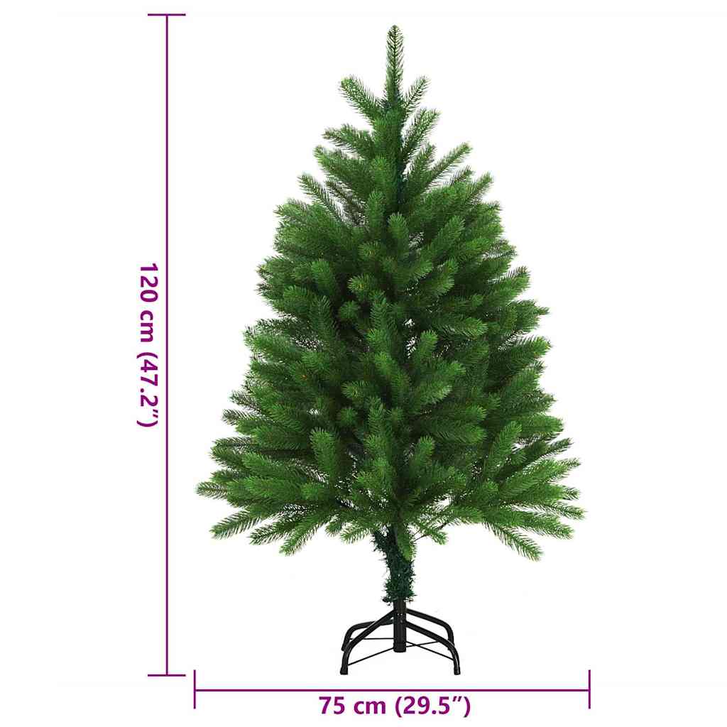 Umjetno božićno drvce s realističnim iglicama 120 cm zeleno