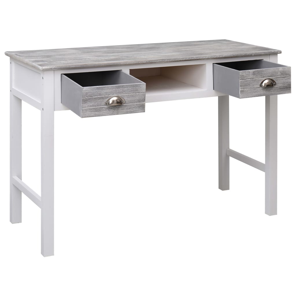 Pisaći stol sivi 110 x 45 x 76 cm drveni
