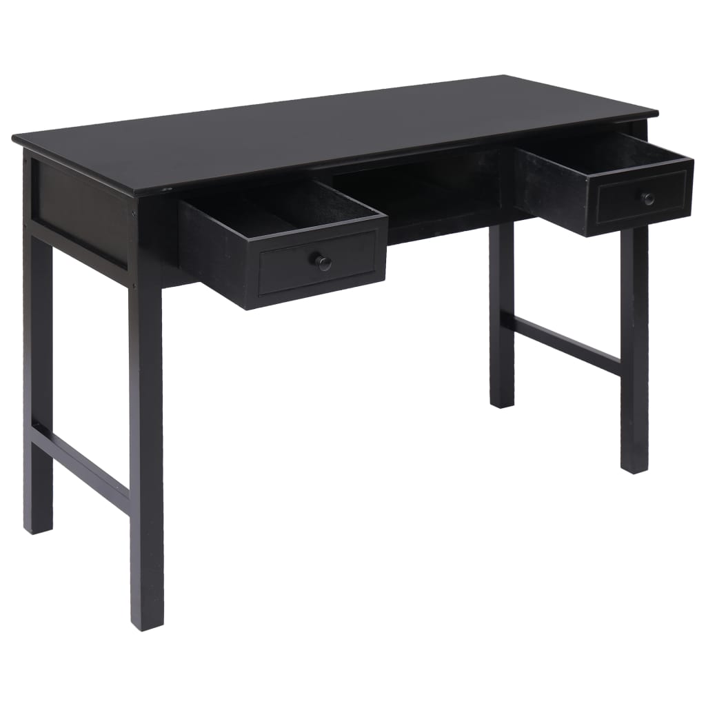 Pisaći stol crni 110 x 45 x 76 cm drveni