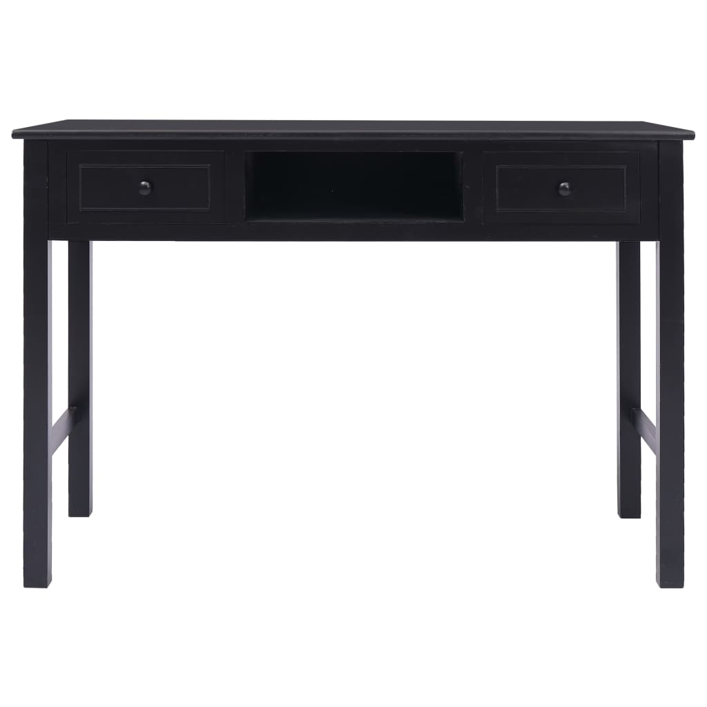 Pisaći stol crni 110 x 45 x 76 cm drveni