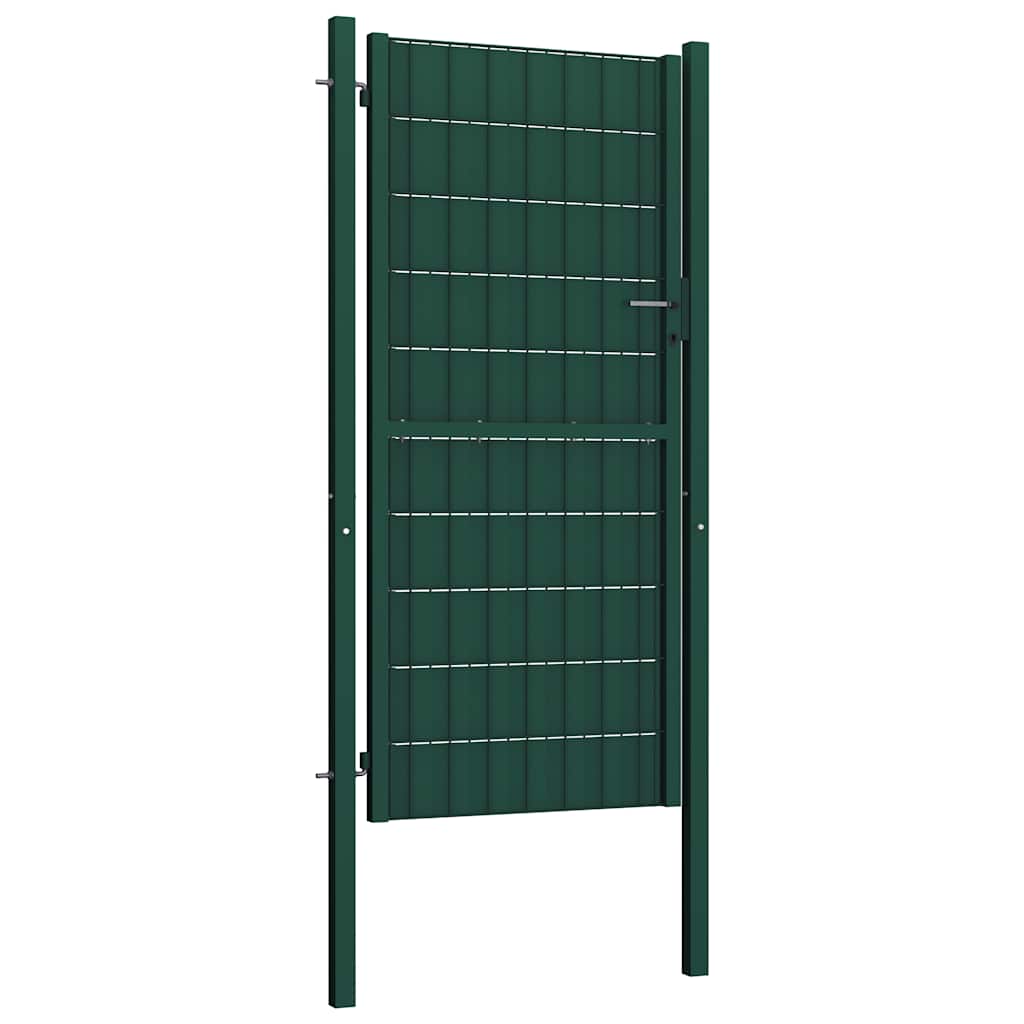 Vrata za ogradu PVC i čelik 100x164 cm Zelena