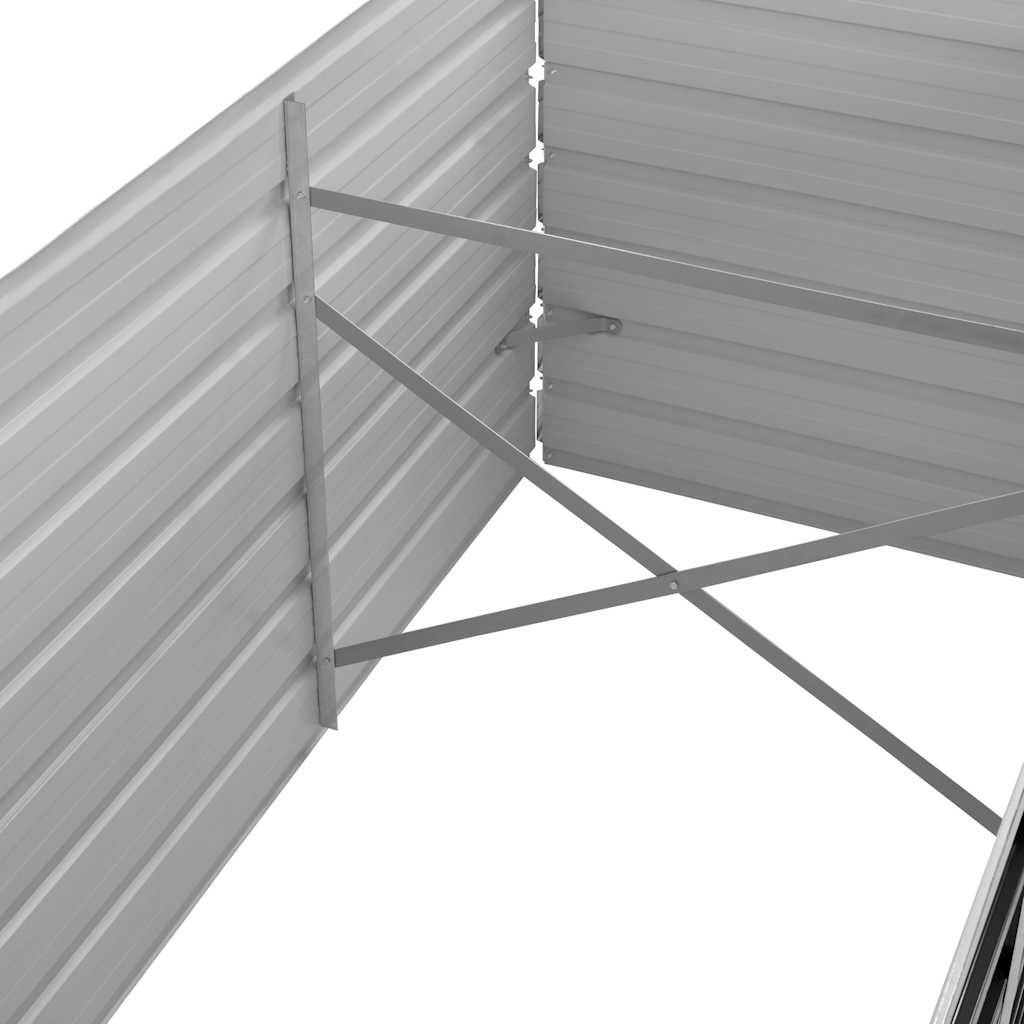 Povišena vrtna gredica antracit 320x80x77 cm pocinčani čelik