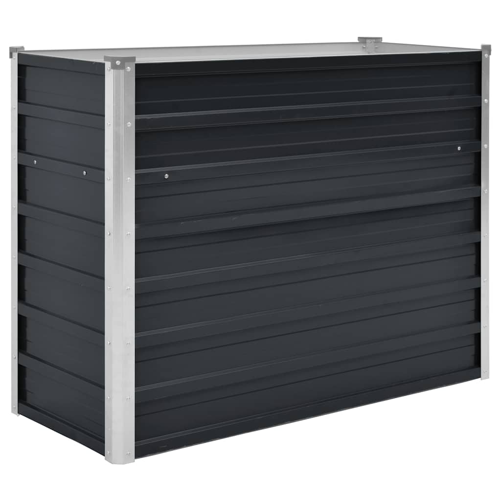 Povišena vrtna gredica antracit 100x40x77 cm pocinčani čelik