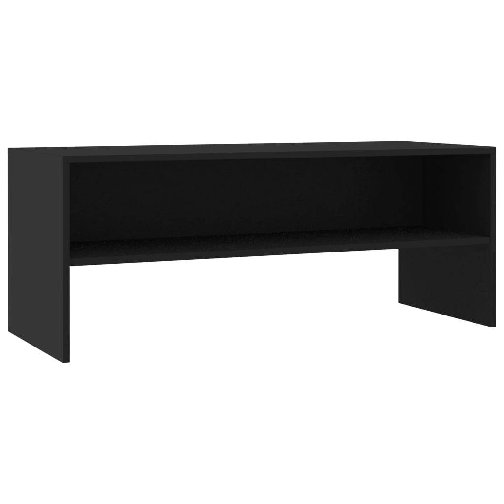 TV ormarić crni 100 x 40 x 40 cm konstruirano drvo