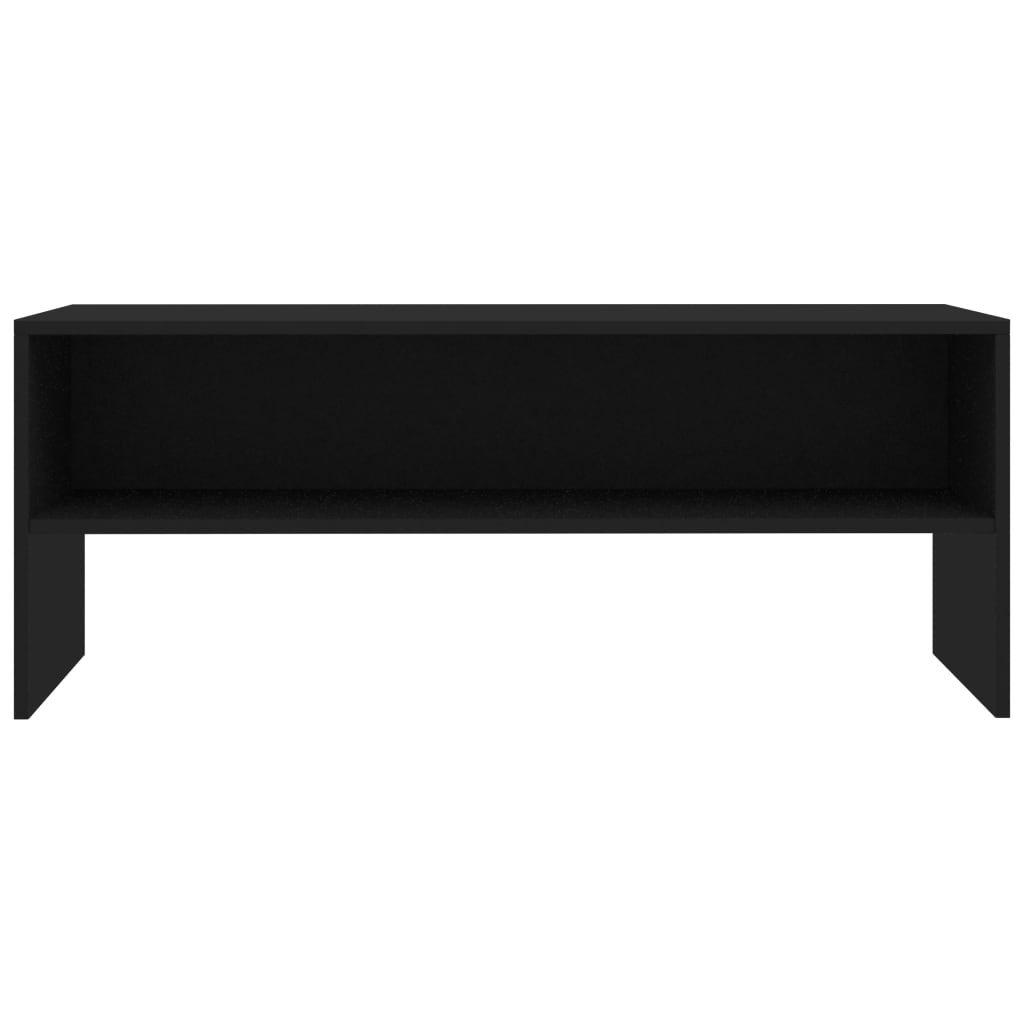 TV ormarić crni 100 x 40 x 40 cm konstruirano drvo