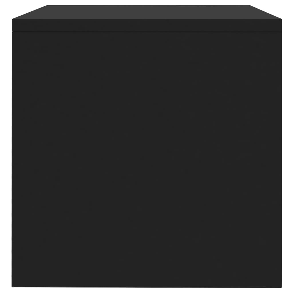 Noćni ormarići 2 kom crni 40 x 30 x 30 cm konstruirano drvo
